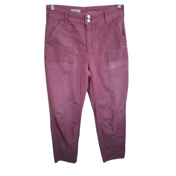 Pilcro Utility Pants Pink Workwear Carpenter Style Women’s 27T - Picture 1 of 5